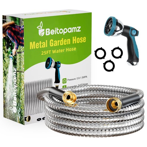 Metal garden hose - garden,