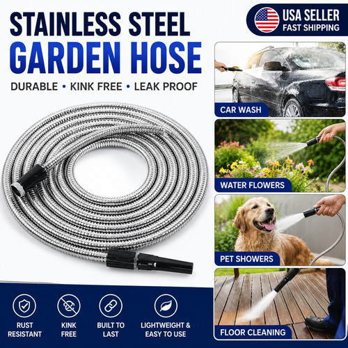 Garden water hose stainless - water,