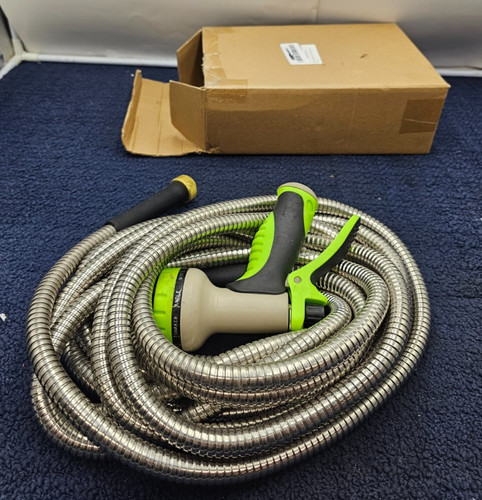 Garden hose 25ft stainless - hose,