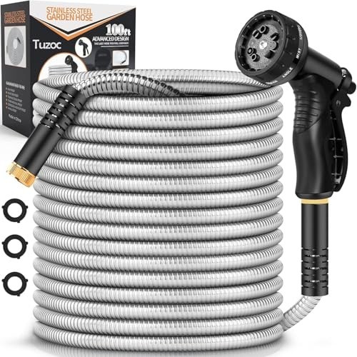 100ft metal garden hose 10 - hose,,