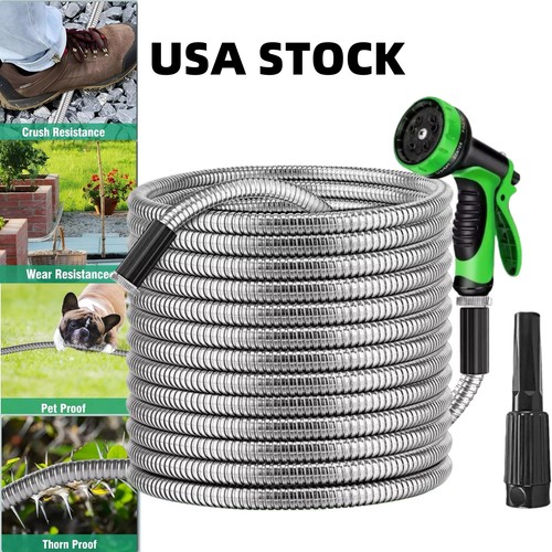 Stainless steel garden hose - stainless,