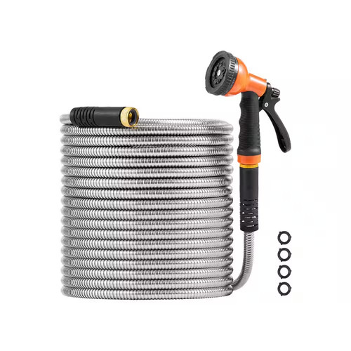 Metal garden hose fitting size - hose,