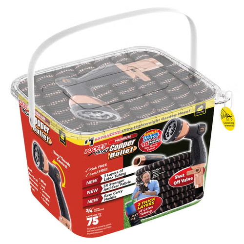 Pocket hose copper bullet - hose, with