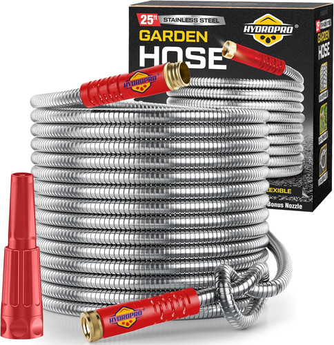 Stainless steel garden hose - stainless,