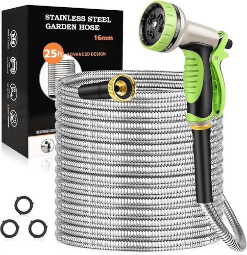 25ft garden hose stainless - 25ft,