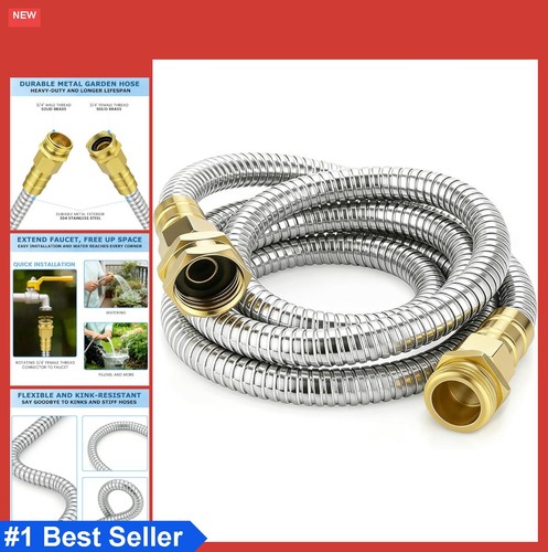 Stainless steel garden hose - stainless,